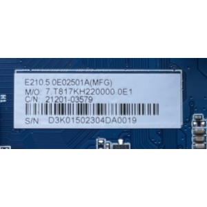MAIN PARA SMART TV SANSUI ROKU UHD   ((NUEVA)) / NUMERO DE PARTE 21201-03579 / CV817-KH / 7.T817KH220000.0E1 / E210.50E02501A(MFG) / D3K01502304DA0019 / 0405DDAB5BD4 / MODELO SMX55P7UR